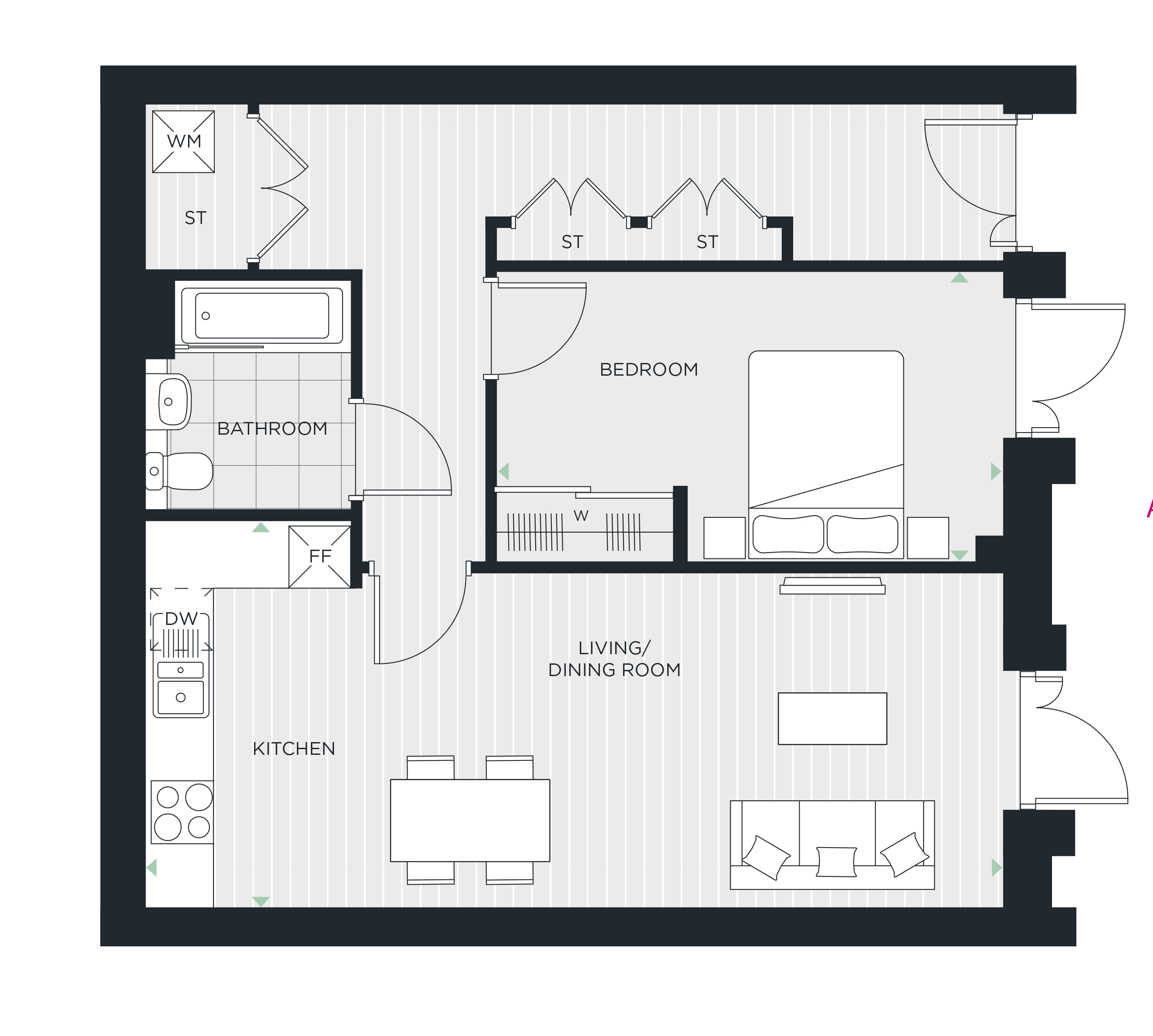 Floorplan for Plot 5101 at Walton Court Gardens, Ground Floor